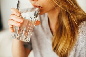 Drinking water from a water softener