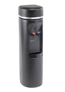 Premium black water cooler with hot and cold options